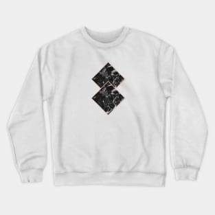 Diamond black marble - rose gold gilded Crewneck Sweatshirt